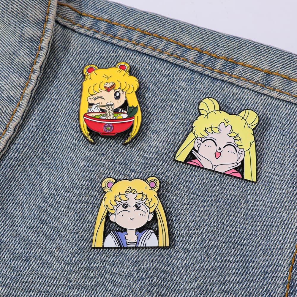 De Broche Creativo de Dibujos Animados, Pin de Esmalte de Tsukino Usagi, Acce...