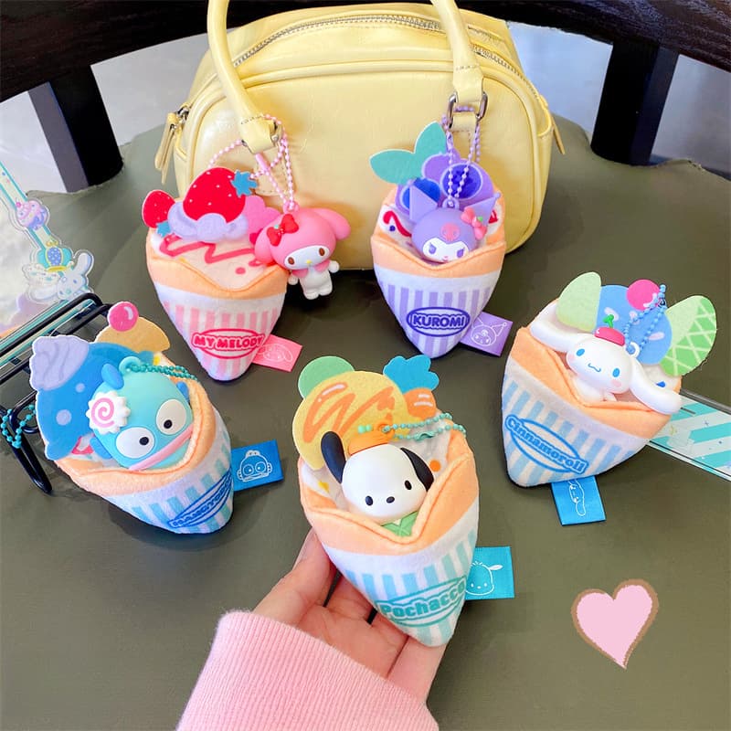 Colgante Genuino Sanrio Hyakumi Serie Crepe Adiciones Adorno de Muñeca de Dib...