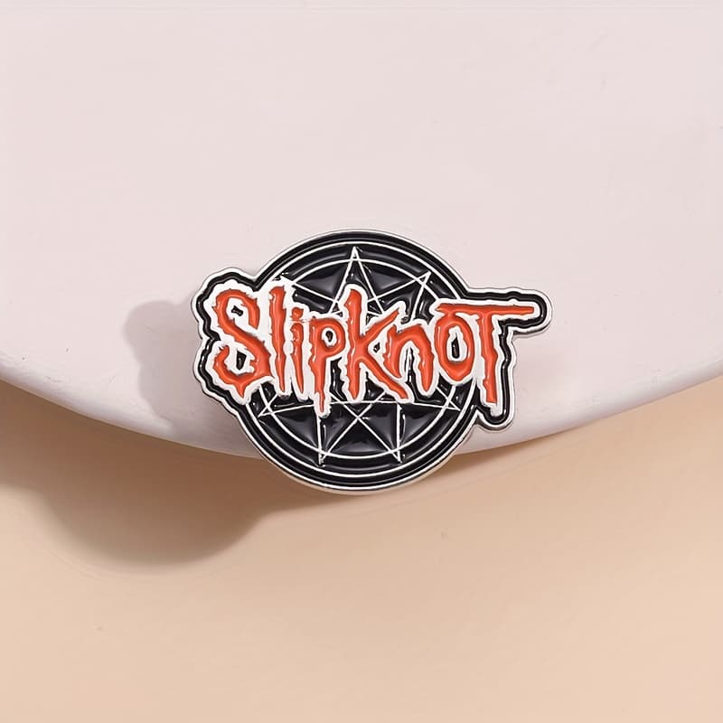 Pin de la banda de heavy metal rock Slipknot, insignias de solapa de moda, br...
