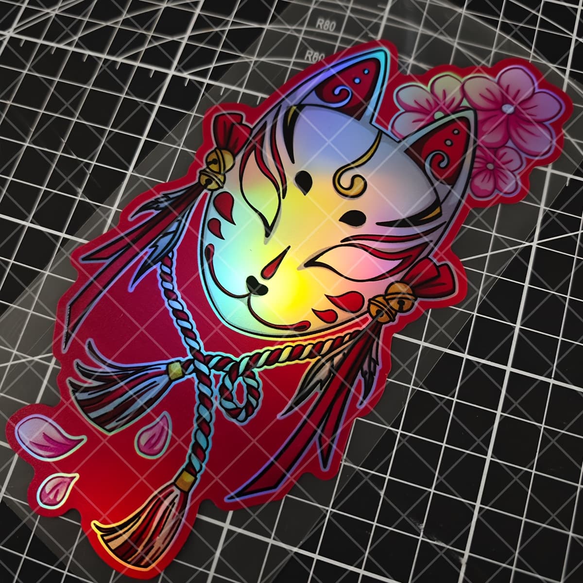 Máscara de Zorro Grabada con Láser