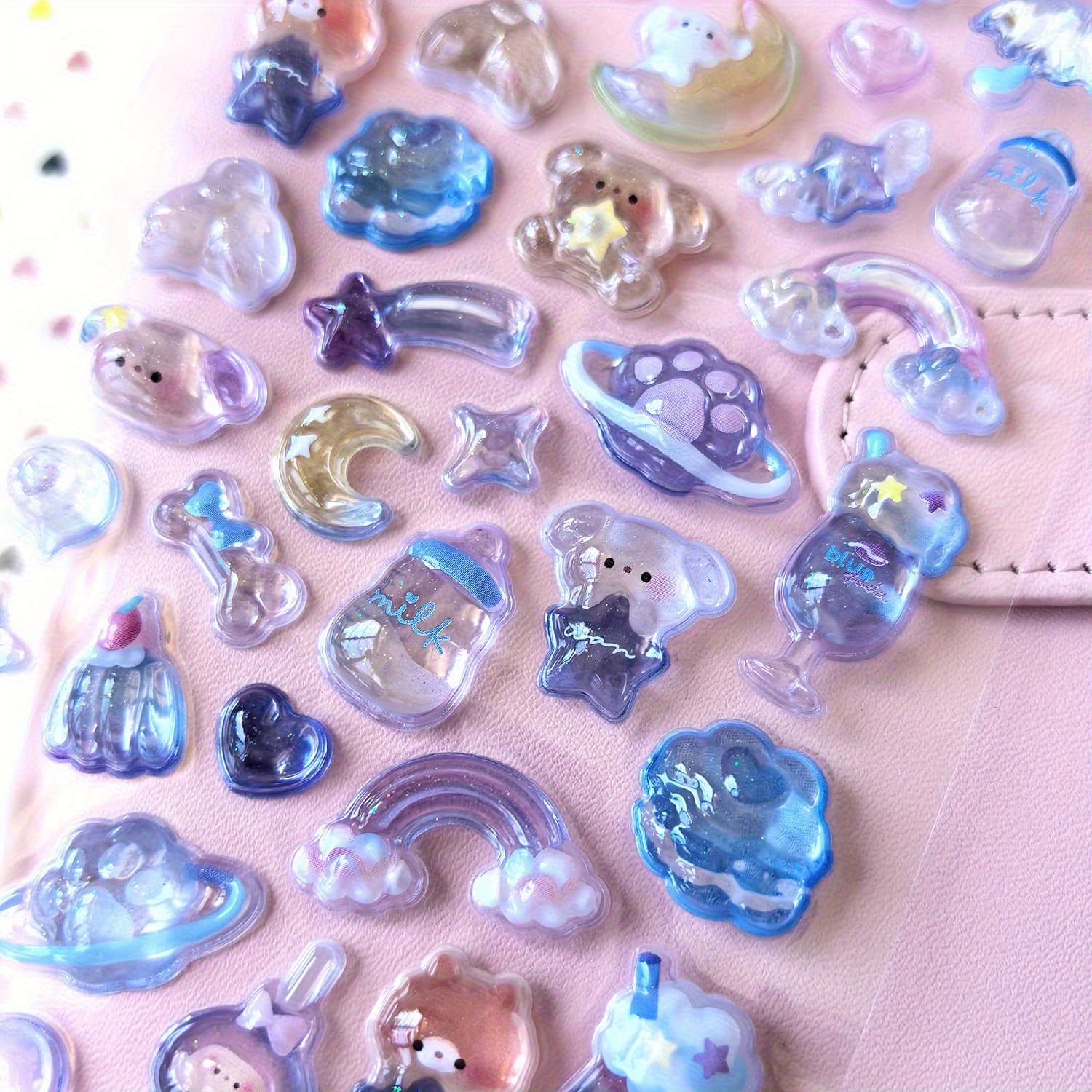 1 pegatina autoadhesiva de perro azul Y2K, adecuada para portátiles, tarjetas...