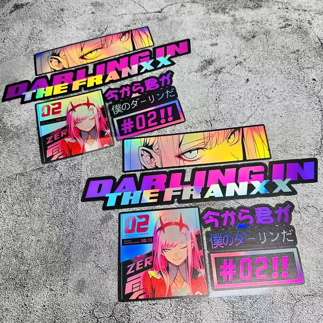 Set de 6 pegatinas planas 2D, equipo de chica anime 2D de campo, calcomanías...