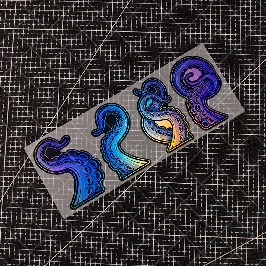 1 ud. Cthulhu, patrón de tentáculos de pulpo | Adhesivo de vinilo resistente...