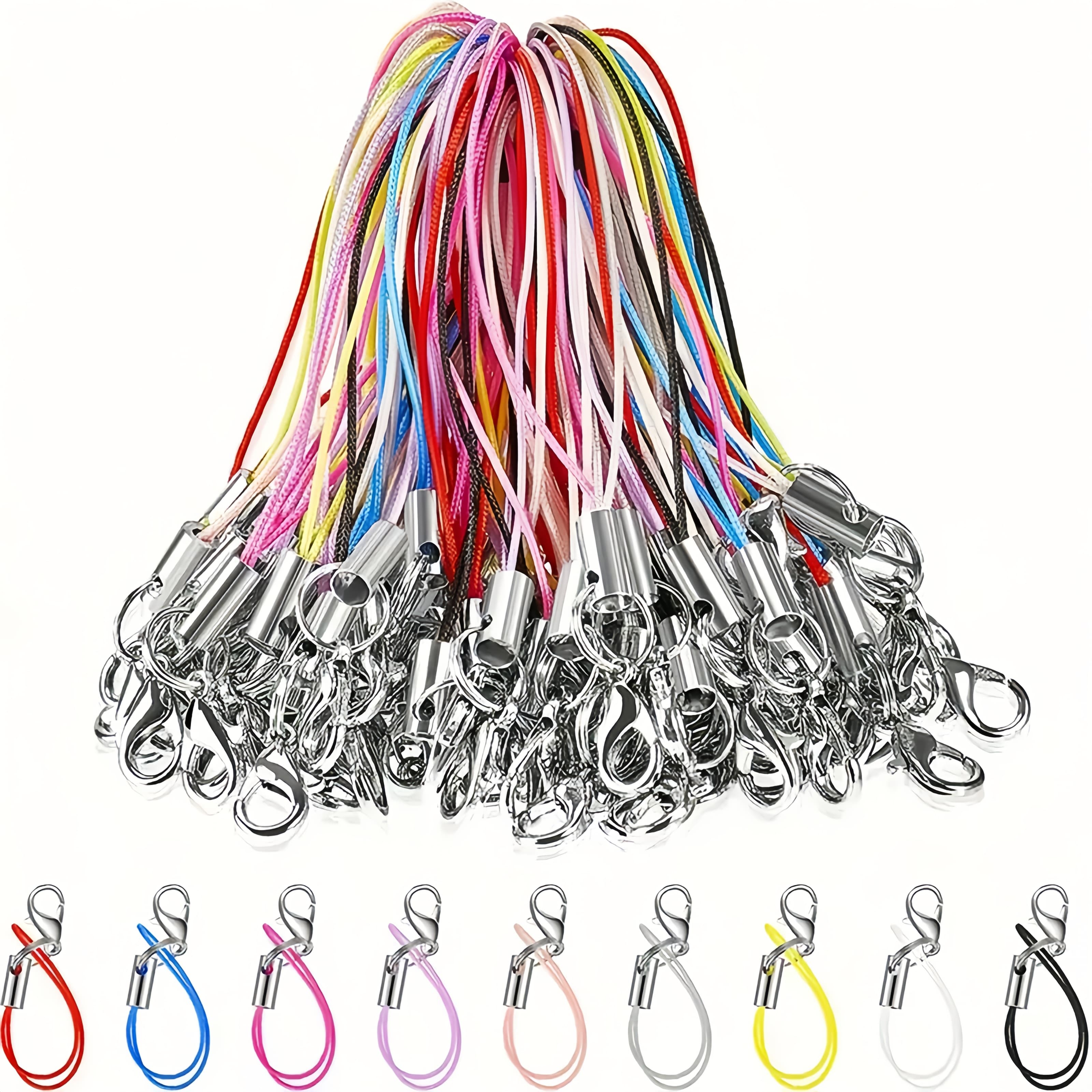 65mm 30pcs Colorido, , blanco, rosa. Correa con hebilla para cadena de mano;...