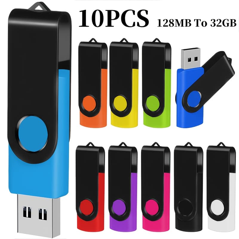 Paquete de 10 Memorias USB SINHYTE 2.0